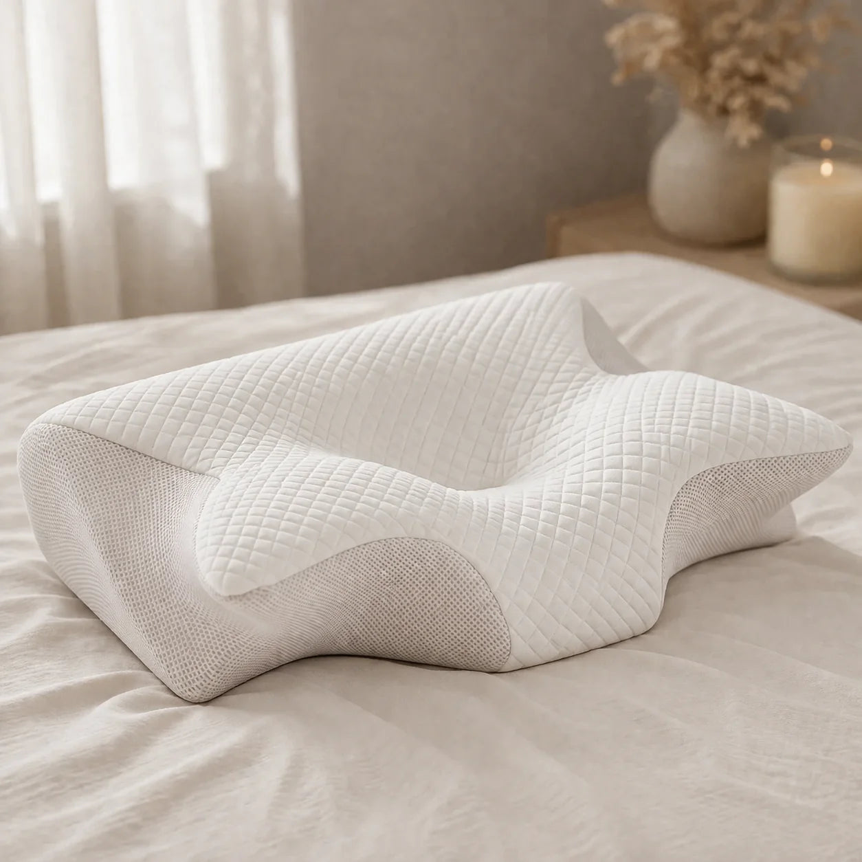 OREOLUX oreiller ergonomique mousse mémoire de forme - nuits réparatrices